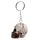 Novelty Keyring - Skulls and Roses Skull with Rose