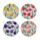 Set of 4 Cork Novelty Coasters - Tulips