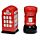 Ceramic Salt & Pepper Set - London Icons Telephone Box & Post Box