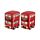 Ceramic Salt & Pepper Set - London Icons Routemaster Bus