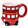 Novelty Shaped Ceramic Mug - London Icons Red Routemaster Bus
