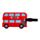 PVC Luggage Tag - London Souvenir London Bus