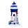 3D Printed Souvenir Seaside Magnet - Blue Nautical Lighthouse