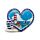 Souvenir Magnet - Heart Shaped Lighthouse & Boat