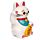 Collectable Ceramic White Maneki Neko Lucky Cat Money Box