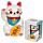 Collectable Ceramic White Maneki Neko Lucky Cat Money Box