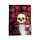 Recycled Paper A5 Lined Notebook with Elastic - Skulls & Roses