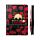 Recycled Paper A5 Lined Notebook with Elastic - Skulls & Roses