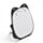Free Standing Mini Compact Mirror - Lucky the Black Cat