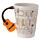 Shaped Handle Ceramic Mug - Guitar with Sheet Music Decal