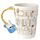 Shaped Handle Ceramic Mug - Guitar with Sheet Music Decal