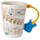 Shaped Handle Ceramic Mug - Guitar with Sheet Music Decal