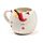 Novelty Shaped Ceramic Mug - Enchanted Rainbows White Unicorn