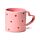 Porcelain Shaped Handle Mug - Amore Heart