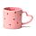 Porcelain Shaped Handle Mug - Amore Heart