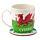 Porcelain Mug & Coaster Set - Welsh Dragon Wales (Cymru) Souvenir