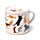 Porcelain Mug & Coaster Lid Set - Feline Fine Cats (New)