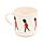 Porcelain Mug & Coaster Lid Set - London Souvenir London Guardsman