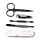 5 Piece Round Manicure Set - Jan Pashley Stag