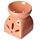 Decorative Squat Ceramic Simple Coloured Oil Burner