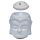 Ceramic Buddha Head Design Crackle Glazed Oil Burner