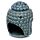 Ceramic Buddha Head Design Crackle Glazed Oil Burner