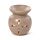 Ceramic Small Oil Burner - Eden Stone Effect Flower Cutout