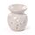 Ceramic Small Oil Burner - Eden Stone Effect Flower Cutout