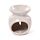 Ceramic Small Oil Burner - Eden Stone Effect Flower Cutout