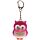 LED Light & Sound Keyring - Pink & Blue Hooting Owl