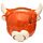 Decorative Ceramic Indoor Wall Planter/Plant Pot - Highland Coo Cow