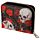 Small Zip Around Wallet - Skulls and Roses
