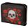 Small Zip Around Wallet - Skulls and Roses