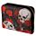 Small Zip Around Wallet - Skulls and Roses