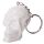 Novelty Keyring - Black and White Skull