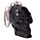 Novelty Keyring - Black and White Skull