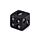 Set of 5 Black Skull Dice