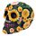 Fantasy Day of the Dead Daisy Skull
