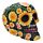Fantasy Day of the Dead Daisy Skull