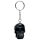 Novelty Keyring - Skulls and Roses Metallic Skull