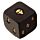 Gothic Black and Gold Set of 2 Skull Dice