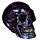 Gothic Iridescent Skull Ornament