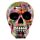 Fantasy Rainbow Marble Skull Ornament