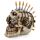 Fantasy Steampunk Skull Ornament - Bullet Mohican