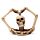 Gothic Skull Decoration - Skull and Skeleton Arms Heart
