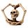 Gothic Skull Decoration - Skull and Skeleton Arms Heart