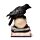 Decorative LED Ornament -  Crow on Skull & Books