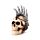 Decorative Ornament - Punk Skull with Chains & Blades Mohican
