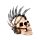 Decorative Ornament - Punk Skull with Chains & Blades Mohican