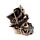 Decorative Ornament - Steampunk Style Skull with Gas Mask & Top Hat
